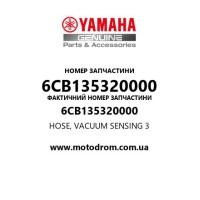Yamaha OEM 6CB135320000 — HOSE, VACUUM SENSING 3