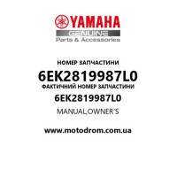 Yamaha OEM 6EK2819987L0 — MANUAL,OWNER'S