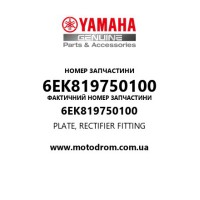 Yamaha OEM 6EK819750100 — PLATE, RECTIFIER FITTING
