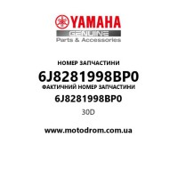 Yamaha OEM 6J8281998BP0 — 30D