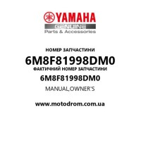 Yamaha OEM 6M8F81998DM0 — MANUAL,OWNER'S
