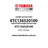 Yamaha OEM 6TC136520100 — PIPE, INTAKE