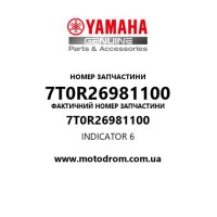 Yamaha OEM 7T0R26981100 — INDICATOR 6