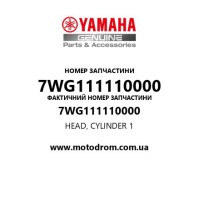 Yamaha OEM 7WG111110000 — HEAD, CYLINDER 1