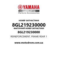 Yamaha OEM 8GL219230000 — REINEFORCEMENT, FRAME REAR 1