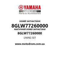 Yamaha OEM 8GLW77260000 — LINING SET