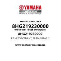 Yamaha OEM 8HG219230000 — REINEFORCEMENT, FRAME REAR 1
