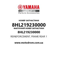 Yamaha OEM 8HL219230000 — REINEFORCEMENT, FRAME REAR 1