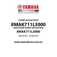 Yamaha OEM 8MAK711L3000 — GRAPHIC, SHROUD
