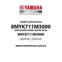 Yamaha OEM 8MYK711M3000 — GRAPHIC, SHROUD