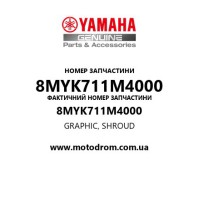 Yamaha OEM 8MYK711M4000 — GRAPHIC, SHROUD