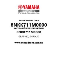 Yamaha OEM 8NKK711M0000 — GRAPHIC, SHROUD