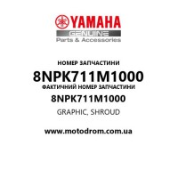 Yamaha OEM 8NPK711M1000 — GRAPHIC, SHROUD