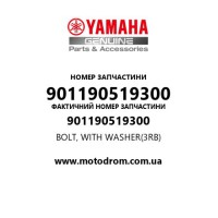 Yamaha OEM 901190519300 — BOLT, WITH WASHER(3RB)