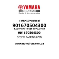 Yamaha OEM 901670504300 — SCREW, TAPPING(82M)