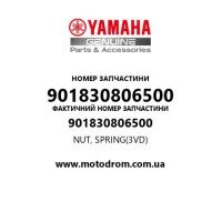 Yamaha OEM 901830806500 — NUT, SPRING(3VD)