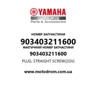 Yamaha OEM 903403211600 — PLUG, STRAIGHT SCREW(2GV)