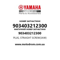 Yamaha OEM 903403212300 — PLUG, STRAIGHT SCREW(3AW)