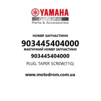 Yamaha OEM 903445404000 — PLUG, TAPER SCREW(71G)