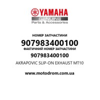 Yamaha OEM 907983400100 — AKRAPOVIC SLIP-ON EXHAUST MT10