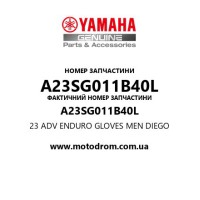 Yamaha OEM A23SG011B40L — 23 ADV ENDURO GLOVES MEN DIEGO