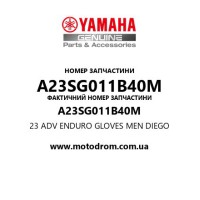 Yamaha OEM A23SG011B40M — 23 ADV ENDURO GLOVES MEN DIEGO
