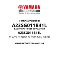 Yamaha OEM A23SG011B41L — 23 ADV ENDURO GLOVES MEN DIEGO