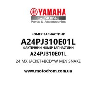 Yamaha OEM A24PJ310E01L — 24 MX JACKET+BODYW MEN SNAKE