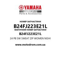 Yamaha OEM B24FJ223E21L — 24 PB SW SWEAT ZIP WOMEN NISHI