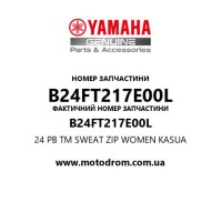 Yamaha OEM B24FT217E00L — 24 PB TM SWEAT ZIP WOMEN KASUA
