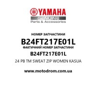 Yamaha OEM B24FT217E01L — 24 PB TM SWEAT ZIP WOMEN KASUA