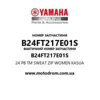 Yamaha OEM B24FT217E01S — 24 PB TM SWEAT ZIP WOMEN KASUA