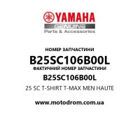 Yamaha OEM B25SC106B00L — 25 SC T-SHIRT T-MAX MEN HAUTE