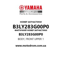 Yamaha OEM B3LY283G00P0 — BODY, FRONT UPPER 1