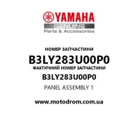 Yamaha OEM B3LY283U00P0 — PANEL ASSEMBLY 1