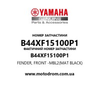 Yamaha OEM B44XF15100P1 — FENDER, FRONT -MBL2(MAT BLACK)