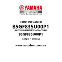 Yamaha OEM B5GF835U00P1 — PANEL 1              BWCM