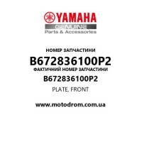 Yamaha OEM B672836100P2 — PLATE, FRONT