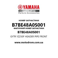 Yamaha OEM B7BE48A0S001 — GYTR YZ250F HEADER PIPE FRONT