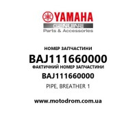 Yamaha OEM BAJ111660000 — PIPE, BREATHER 1