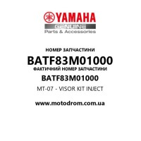 Yamaha OEM BATF83M01000 — MT-07 - VISOR KIT INJECT