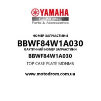 Yamaha OEM BBWF84W1A030 — TOP CASE PLATE      MDNM6
