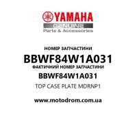 Yamaha OEM BBWF84W1A031 — TOP CASE PLATE     MDRNP1