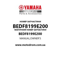 Yamaha OEM BEDF8199E200 — MANUAL,OWNER'S