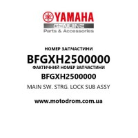 Yamaha OEM BFGXH2500000 — MAIN SW. STRG. LOCK SUB ASSY