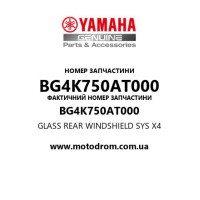 Yamaha OEM BG4K750AT000 — GLASS REAR WINDSHIELD SYS X4