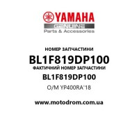 Yamaha OEM BL1F819DP100 — O/M YP400RA'18