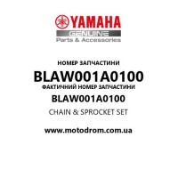 Yamaha OEM BLAW001A0100 — CHAIN & SPROCKET SET