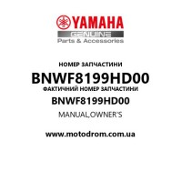 Yamaha OEM BNWF8199HD00 — MANUAL,OWNER'S