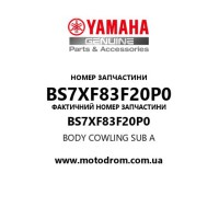 Yamaha OEM BS7XF83F20P0 — BODY COWLING SUB A